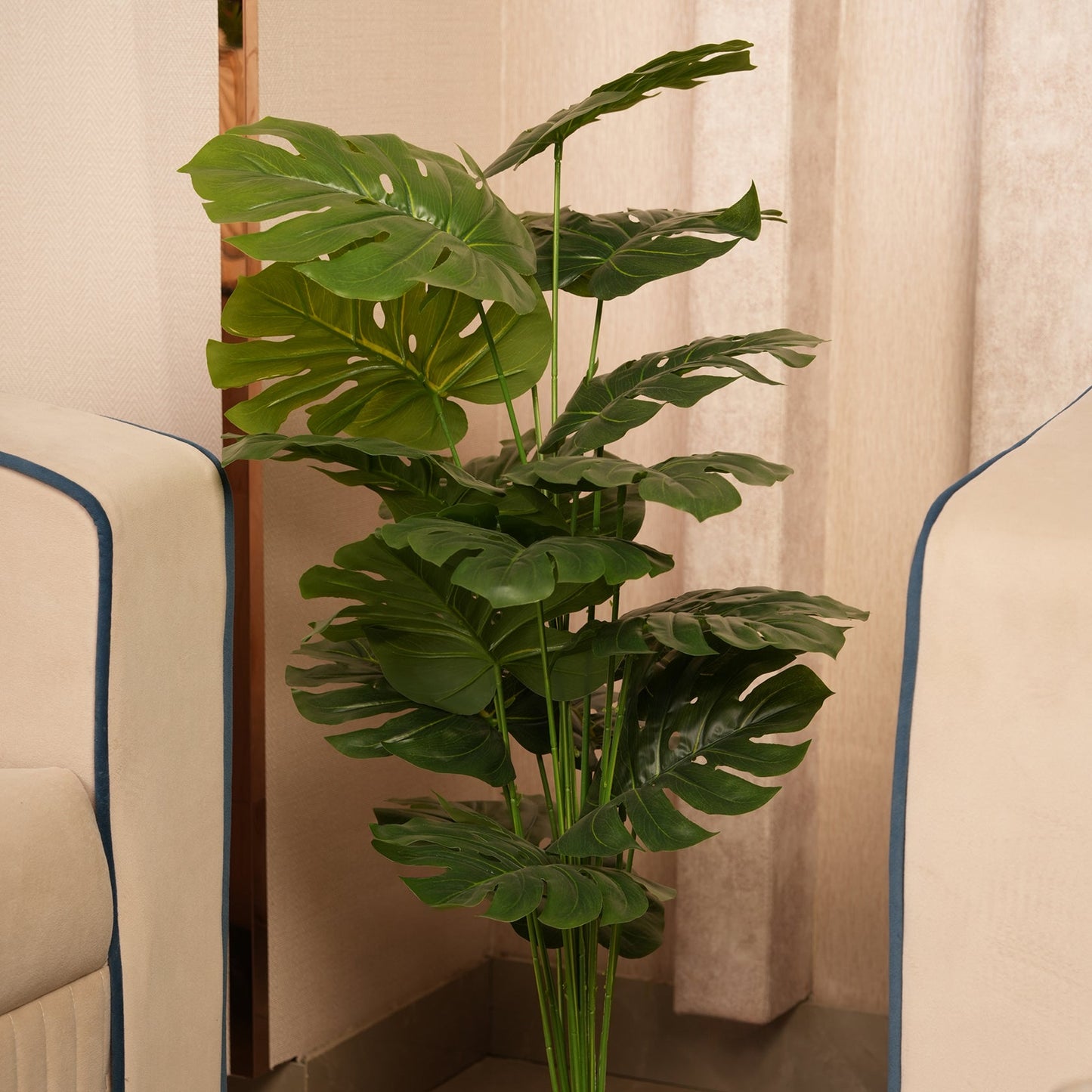 Grand Architectural Floor Statement — Lush Multi-Tiered in Modern Contrast Base