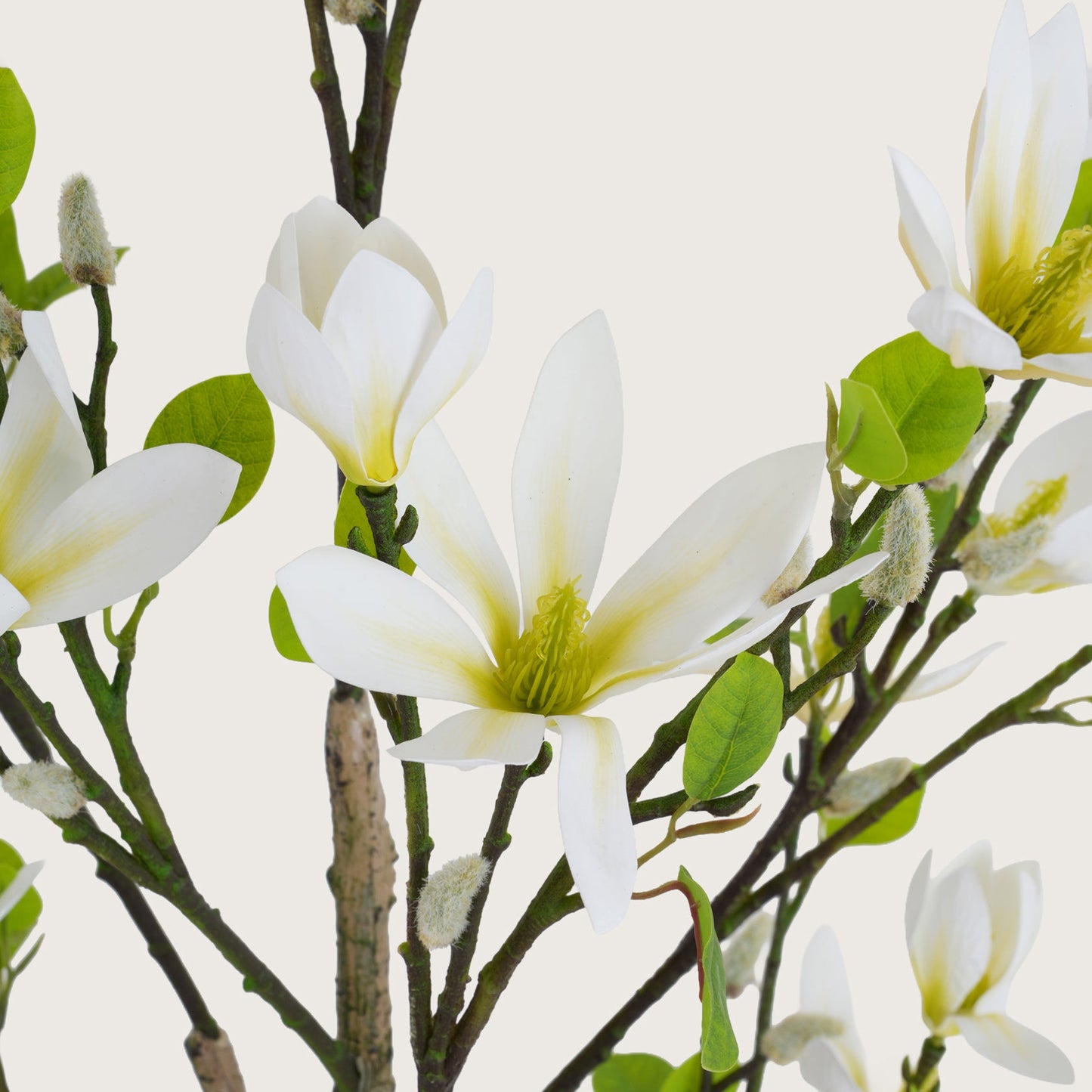 Artificial Slimline White Blossom Tree - Indoor Floor Plant